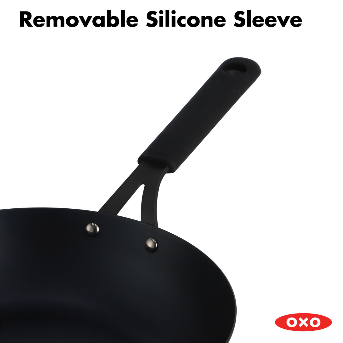 OXO Obsidian Non-Stick Carbon Steel Wok